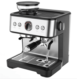 coffee grinding machine.  20Bar 1 cup / 2 cups mechanical button + instrument number, 2300W, steam type, powder hammer 58mm, 30 level grinding se
