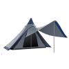 Teepee Camping Tent Easy Set-Up with Porch Blue for 2-3 Person Outdoor Hiking