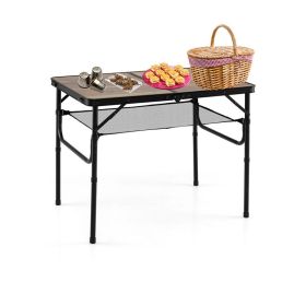 Portable Folding Camping Table with Adjustable Heights