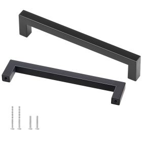 30 Pack Cabinet Pulls, 6.3 inch /160mm Center to Center Slim Square Kitchen Cabinet Drawer
