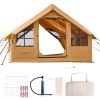 Inflatable Tents for Camping, 5-8 Person Easy Setup Blow up Tent with Hand Pump, Luxury Glamping Tent with 2 Skylights, Canopy