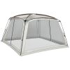 12' x 12' Screen House, UV50+ Screen Tent with 2 Doors & Carry Bag for Outdoor Camping Activities, Easy Setup, White