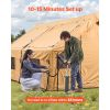 Inflatable Tents for Camping, 5-8 Person Easy Setup Blow up Tent with Hand Pump, Luxury Glamping Tent with 2 Skylights, Canopy