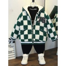 Versatile Fashion Trend Warm Jacket Clothing (Option: Green-S)