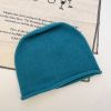 Thickened Headscarf Hat; Women'S Knitted Warm Jumper; Nightcap Trend; Autumn And Winter Solid Color Pile Hat