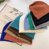 Thickened Headscarf Hat; Women'S Knitted Warm Jumper; Nightcap Trend; Autumn And Winter Solid Color Pile Hat