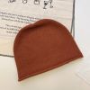 Thickened Headscarf Hat; Women'S Knitted Warm Jumper; Nightcap Trend; Autumn And Winter Solid Color Pile Hat