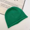 Thickened Headscarf Hat; Women'S Knitted Warm Jumper; Nightcap Trend; Autumn And Winter Solid Color Pile Hat