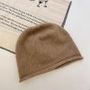 Thickened Headscarf Hat; Women'S Knitted Warm Jumper; Nightcap Trend; Autumn And Winter Solid Color Pile Hat