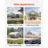Carport Replacement Canopy, 12 x 20 ft Potable Garage Tent Top Tarp, UV-Resistant & Waterproof Car Shelter Tarp